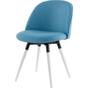 Krzesło Ally Fido turkusowe nogi czarno-białe