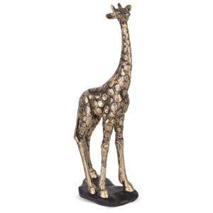 Złota figurka dekoracyjna żyrafy Panth