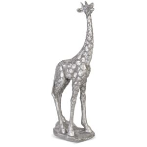 Srebrna figurka dekoracyjna żyrafy Panth