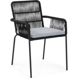 Krzesło Samt 55x83 cm czarne