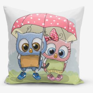 Poszewka na poduszkę z domieszką bawełny Minimalist Cushion Covers Umbrella Owls, 45x45 cm