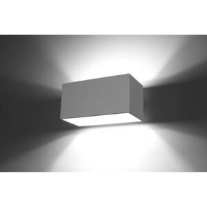 SOLLUX Nowoczesny Kinkiet QUAD MAXI Biały Prostokąt na Ścianę Lampa LED Oświetlenie