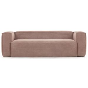 Sofa Blok 210x69 cm różowa