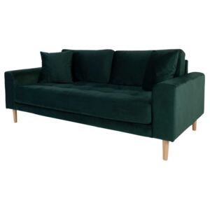 SELSEY Sofa Dagmarri 180 cm zielony welur