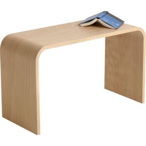 Minimalistyczna brązowa ławka o nowoczesnym designie