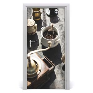 Fototapeta samoprzylepna na drzwi Młynek do kawy