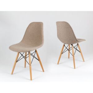 SK Design KR012 Tapicerowane Krzesło Muna03 Buk - MUNA03 \ Drewno buk