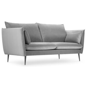 Sofa 2-os. Agate 143x97 cm jasnoszara