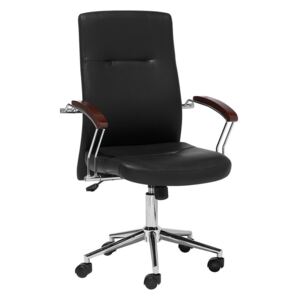 Krzesło biurowe czarne regulowana wysokość ELECT
