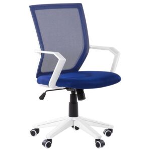 Krzesło biurowe ciemnoniebieskie regulowana wysokość RELIEF