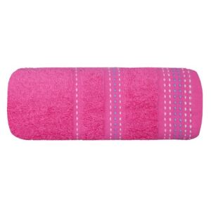 Ręcznik z bawełny z ozdobnym stebnowaniem 30x50cm 30x50 amarantowy