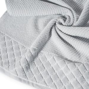 Ręcznik z bawełny z miękką bordiurą w kosteczkę 50x90cm 50x90