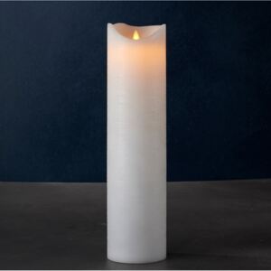 Świeca LED woskowa Sara exclusive - 40cm, biała