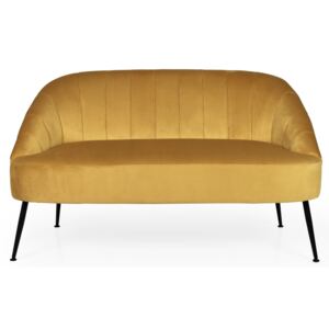 Sofa Phoebe 130x75 cm żółta