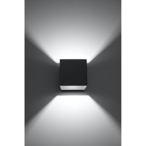 SOLLUX Nowatorski Kinkiet QUAD 1 Antracyt Lampa Kwadratowa na Ścianę Oświetlenie LED