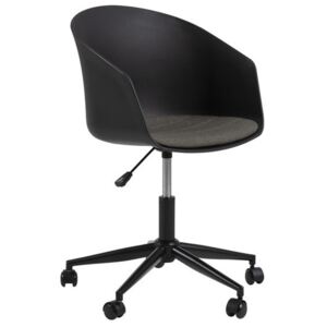 Krzesło biurowe Galipeau 65x87 cm czarne