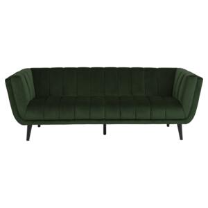 Sofa Laneve 3 os. 220 cm ciemnozielona