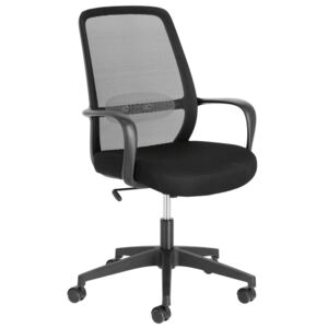 Krzesło biurowe Melva 66x95-103 cm czarne