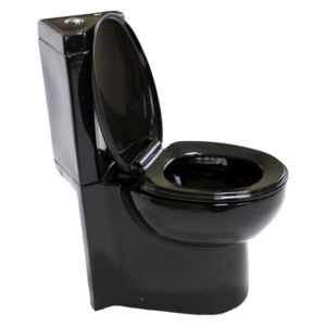Kompakt WC Kimberly narożny czarny z deską
