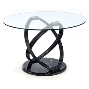 Okrągły stół do salonu Azis - czarny