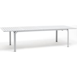 Stół ogrodowy rozkładany Alloro 210-280x100 cm biały