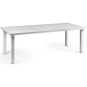 Stół ogrodowy rozkładany Levante 160-220x100 cm biały