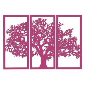 Dekor ścienny ORNAMENTI Tree of life, różowy, 75x110 cm
