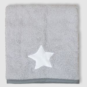 Gwiazda (lamówka szara) – ręcznik kąpielowy 100×60 cm