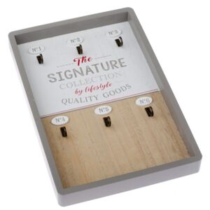 Tabliczka drewniana z haczykami na klucze Dakls Signature