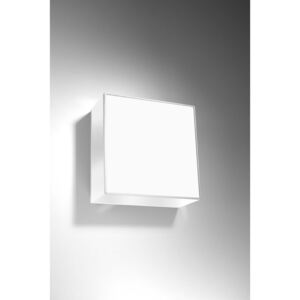 SOLLUX Nowatorski Kinkiet HORUS Biały Chrom Lampa Kwadratowa Oświetlenie LED
