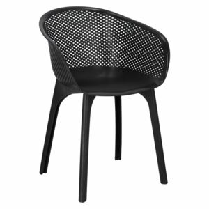 Krzesło Dacun plastikowe czarne