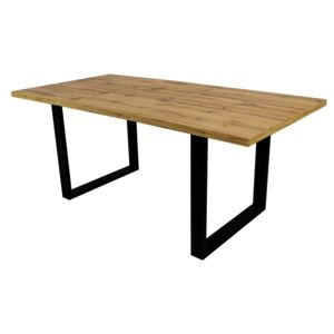 SELSEY Stół rozkładany Lameca 160-210x90 cm dąb wotan