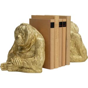 Podpórki na książki Orangutan (2-set) złote