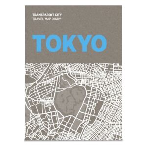 Mapa z kartkami na notatki Palomar Transparent City Tokio