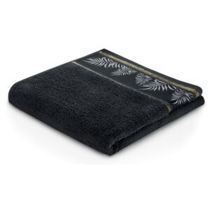 AmeliaHome Ręcznik kąpielowy Pavos czarny, 70 x 140 cm, 70 x 140 cm