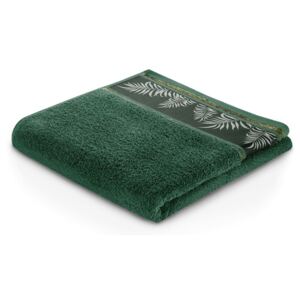 AmeliaHome Ręcznik kąpielowy Pavos ciemnozielony, 70 x 140 cm, 70 x 140 cm