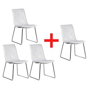Krzesło konferencyjne Arid, 3+1 GRATIS, biały