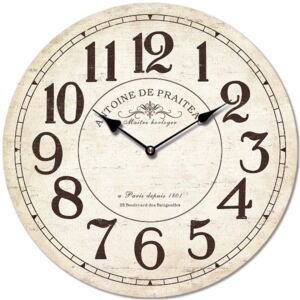 Isabelle Rose® Zegar ścienny 15 cm beżowy
