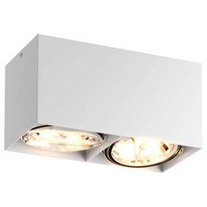 LAMPA sufitowa BOX SL 2 89949 Zumaline metalowa OPRAWA prostokątna biała