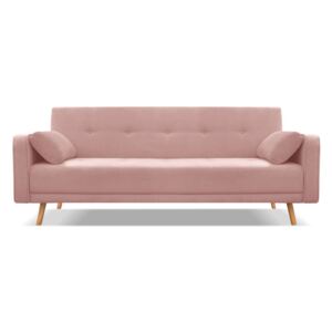 Różowa sofa rozkładana Cosmopolitan Design Stuttgart