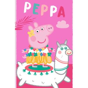 Dziecięcy ręcznik kąpielowy Peppa Pig różowy 140 cm