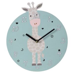 Zegar ścienny SAFARI, Ø 26 cm, motyw żyrafy