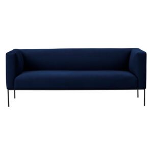 Ciemnoniebieska aksamitna 2-osobowa sofa Windsor & Co Sofas Neptune