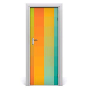Naklejka samoprzylepna na drzwi Kolorowe kwadraty