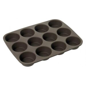 Forma na 12 muffinów LURCH Flexi-Form, brązowy, 25x33,5 cm