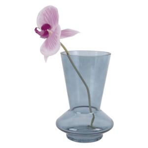 Niebieski szklany wazon PT LIVING Glow, wys. 17,5 cm