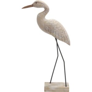 Ptak czapla, rzeźba, 55x16x7 cm