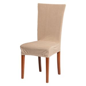 Uniwersalny pokrowiec na krzesło sztruks - cappuccino - Rozmiar Siedzisko 38x38 cm, wysokość o