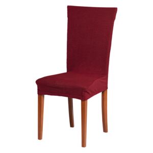 Uniwersalny pokrowiec na krzesło sztruks - winna czerwień - Rozmiar Siedzisko 38x38 cm, wysokość o
