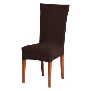 Uniwersalny pokrowiec na krzesło sztruks - brązowy - Rozmiar Siedzisko 38x38 cm, wysokość o